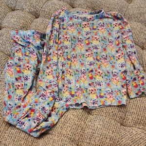 Posh Peanut Multicolor Kids Pajama Set 3t-4t